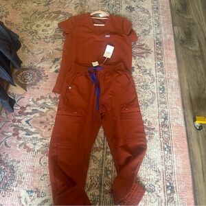 COPY - Figs Brown Track Pants for Ultimate Comfort